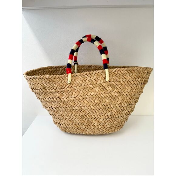 KAYU la dolce vita Woven Embroidered Basket Tote Handbag - Picture 5 of 8